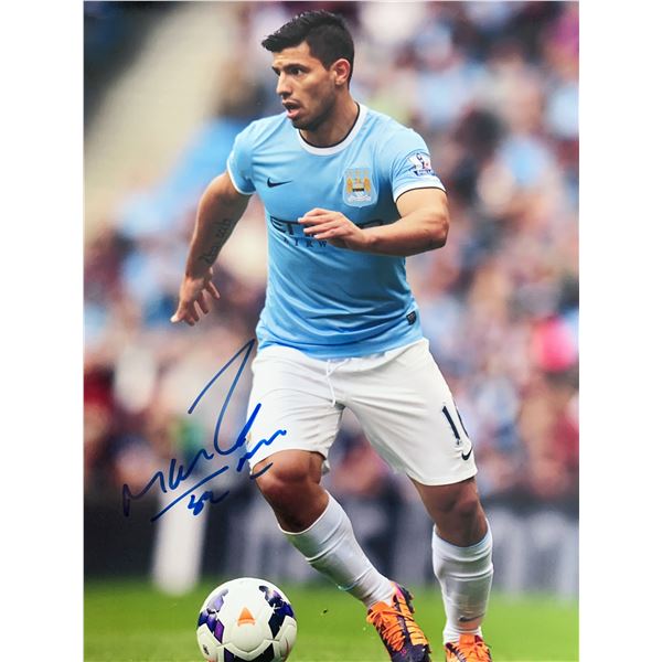 Sergio Aguero signed photo