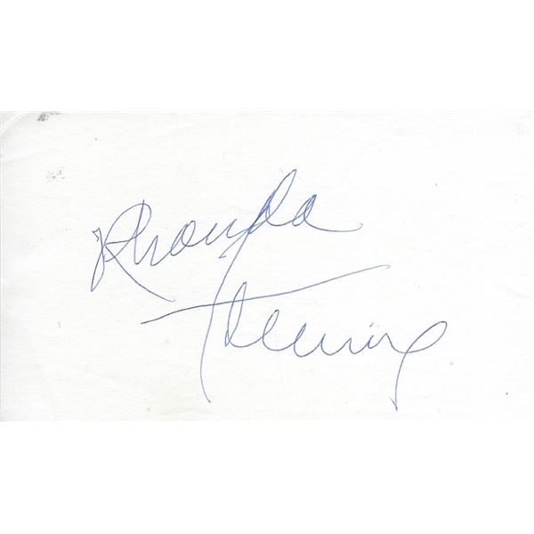 The Last Outpost Rhonda Fleming original signature