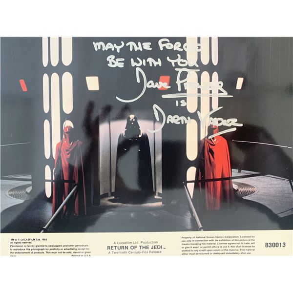 Return of the Jedi lobby card signed by David Prowse