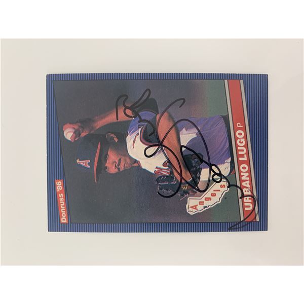 Urbano Lugo signed baseball card