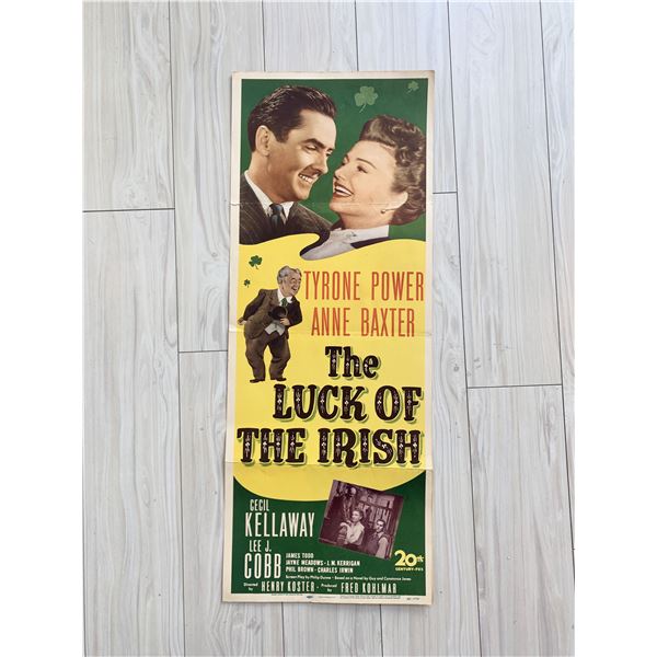 The Luck of the Irish original 1948 vintage insert movie poster