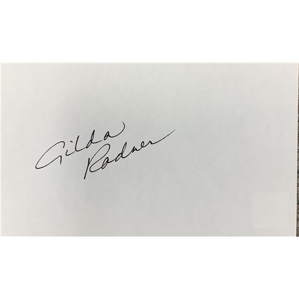 Gilda Radner original signature