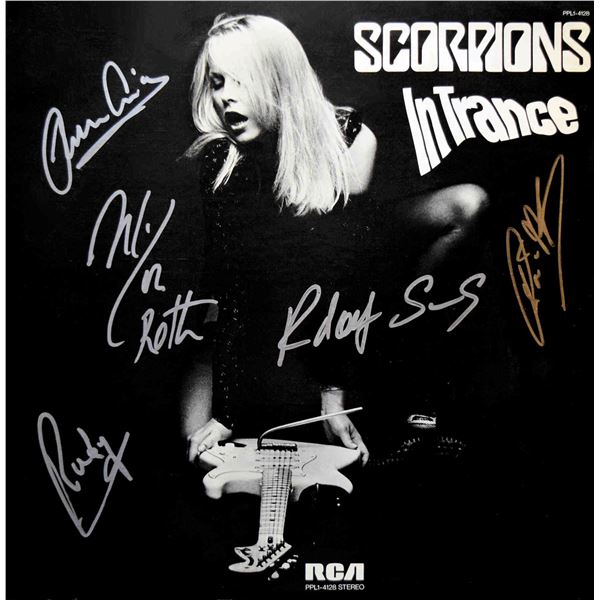 Scorpions signed In Trance album