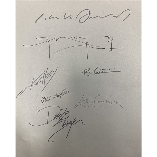 Stanley Mouse and comic artists signed page