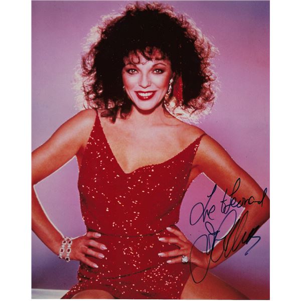 Joan Collins signed photo
