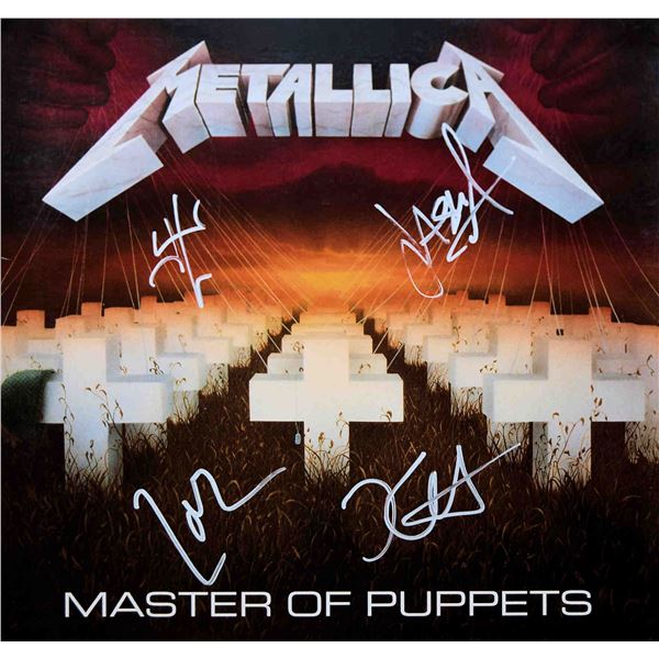 Metallica signed Master Of Puppets album
