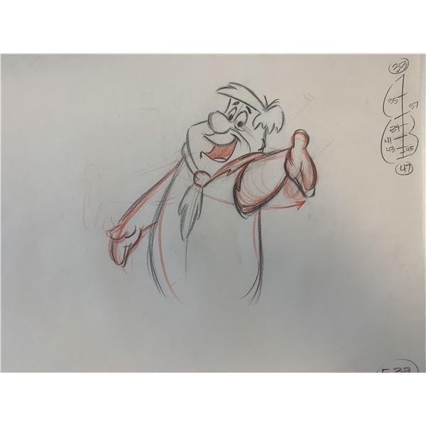 The Flintstones original hand drawn artwork for cartoon
