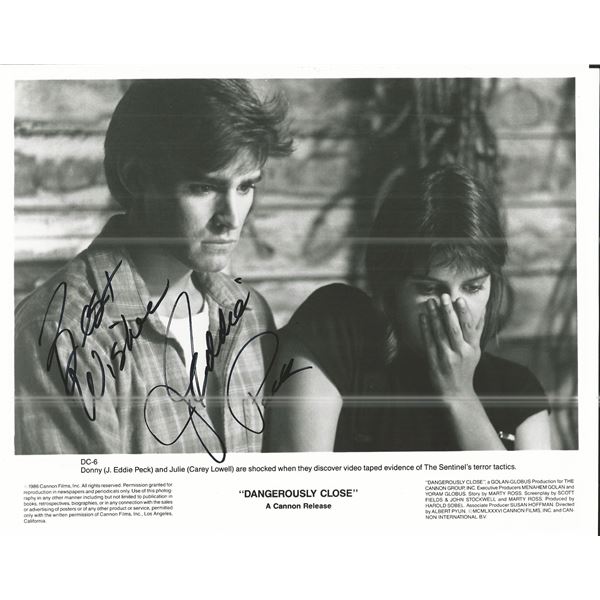 Dangerously Close J. Eddie Peck Signed Movie Photo