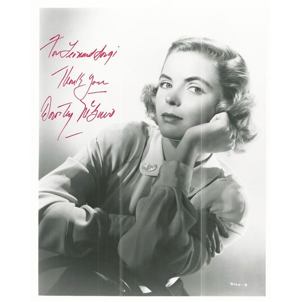 Dorothy McGuire Signed Photo