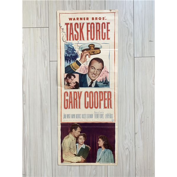 Task Force original 1949 vintage insert movie poster