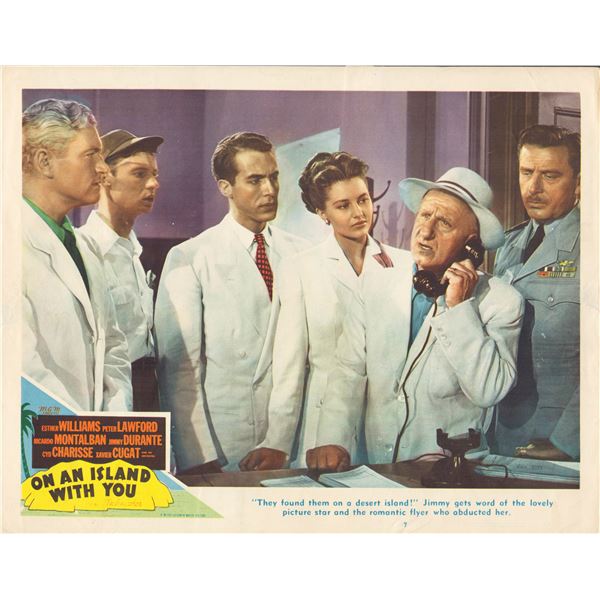 On an Island with You 1948 original vintage lobby card