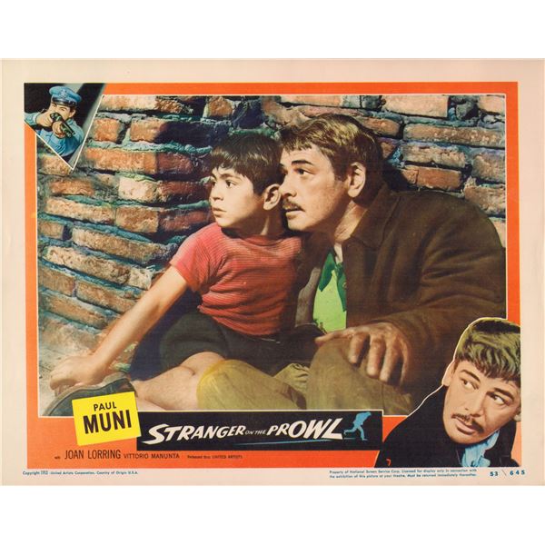 Stranger on the Prowl set of 8 original lobby cards