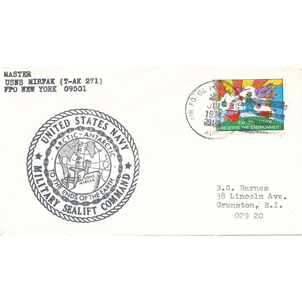 US Navy Military Sealift Command Arctic-Antarctic 1974 First Day Cover