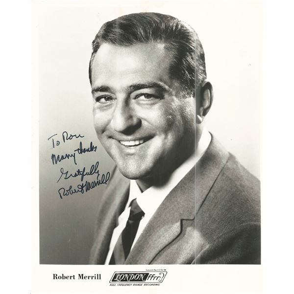 Robert Merrill Signed Photo