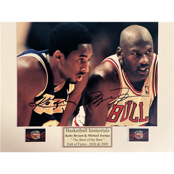 Kobe Bryant / Michael Jordan signed photo