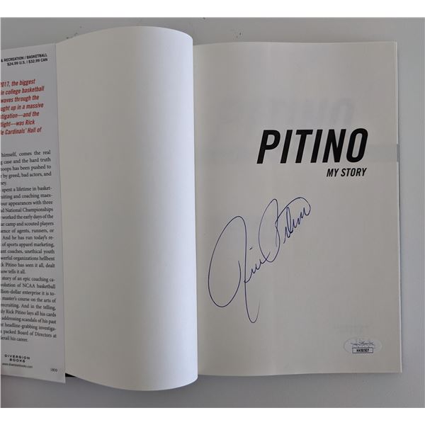 Rick Pitino signed hard cover book JSA