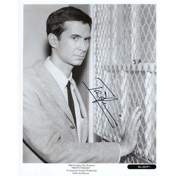 Pretty Poison Anthony Perkins signed movie photo