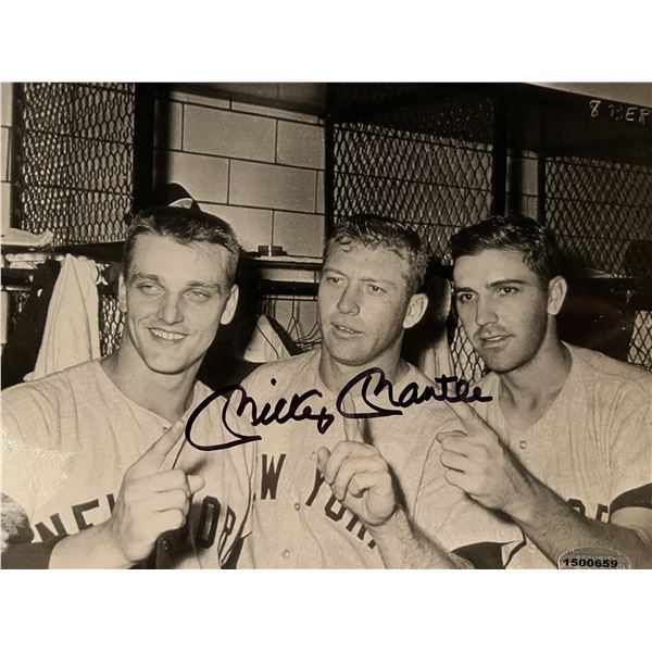 Mickey Mantle signed photo