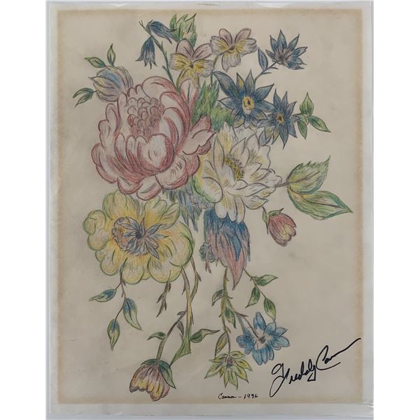 Freddy Cannon hand drawn and signed sketch