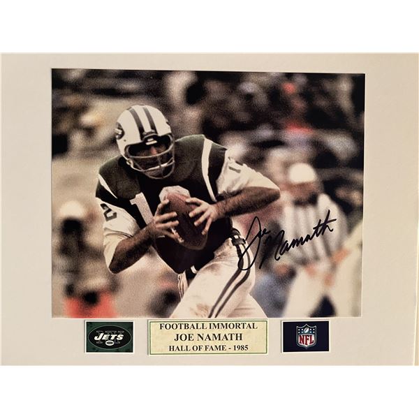 Joe Namath signed photo