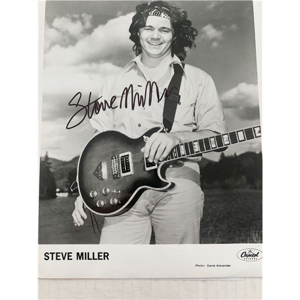 Steve Miller signed photo. GFA Authenticated