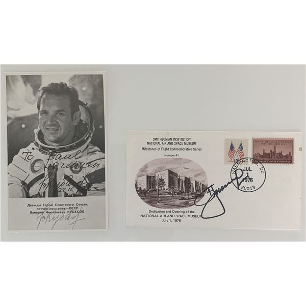 Cosmonaut signed commemorative collection