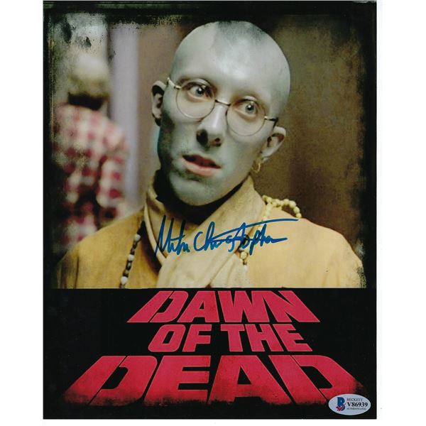 Dawn of the Dead 1978 Mike Christopher signed movie photo Beckett authenticated