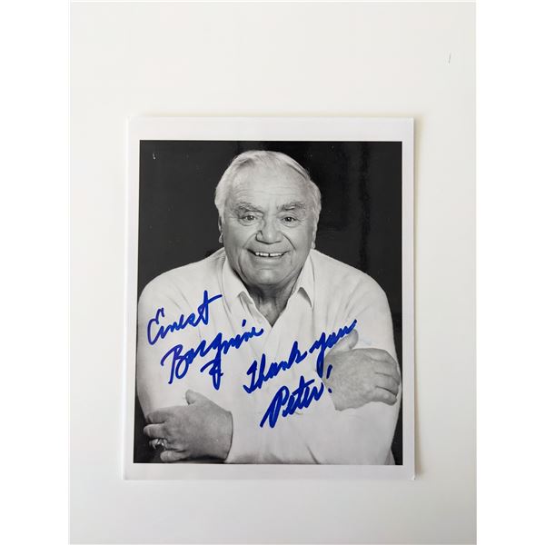 Ernest Borgnine signed photo