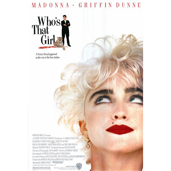 Who's That Girl 1987 original vintage movie poster