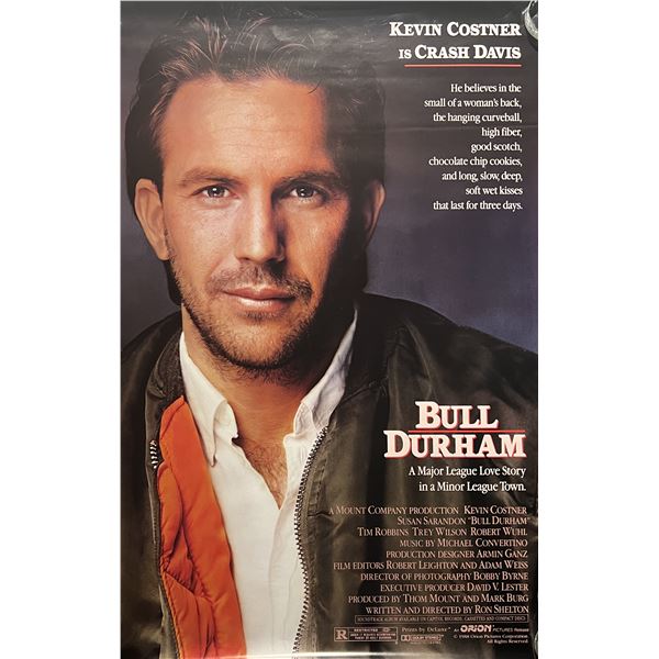 Bull Durham 1988 original movie poster