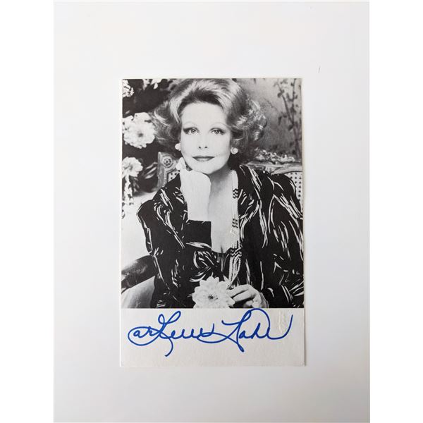 Arlene Dahl signed photo