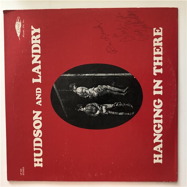 Hudson and Landry Hanging in there signed album