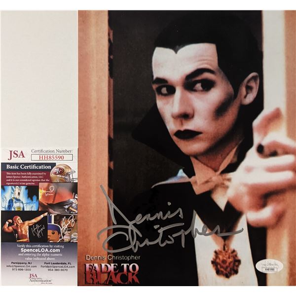 Fade To Black Dennis Christopher Signed Photo. JSA Authenticated.