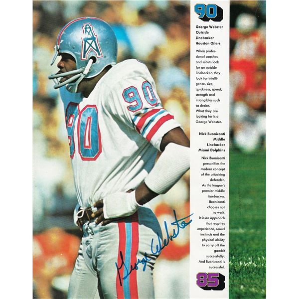 George Webster signed photo