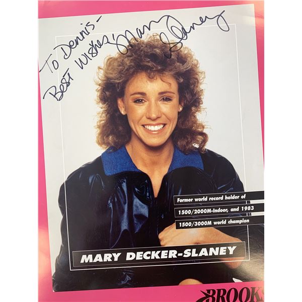 Gold Medalist Mary Decker- Slaney signed photo