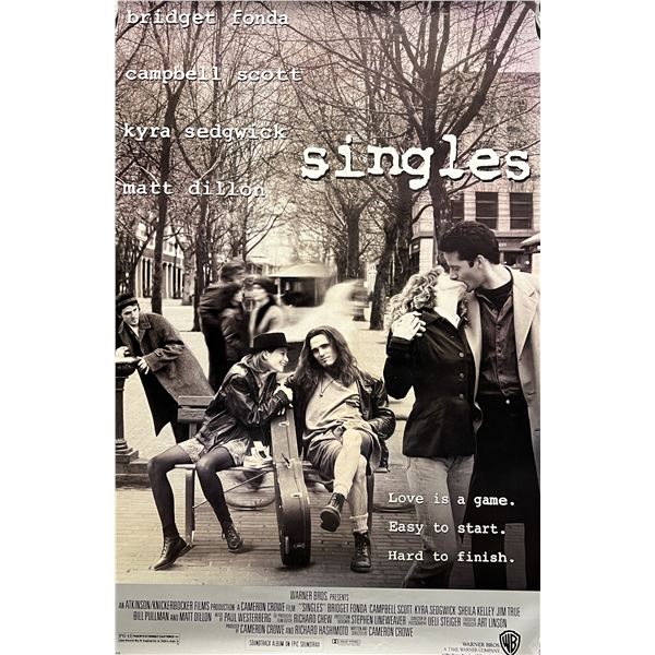 Singles 1992 original double-sided movie poster
