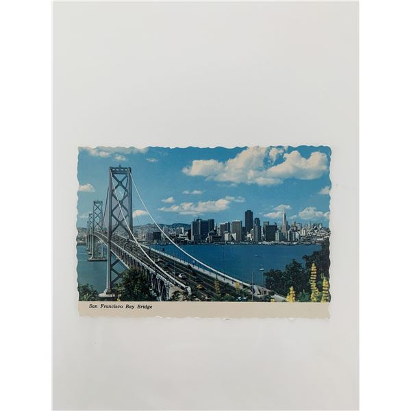 San Francisco Bay Bridge vintage post card
