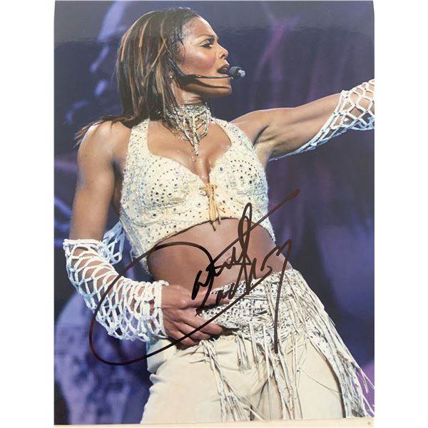 Janet Jackson signed photo