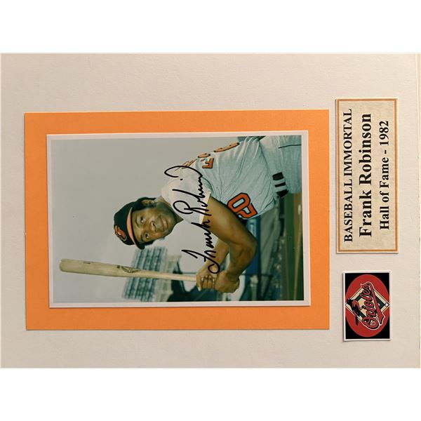 Frank Robinson signed photo