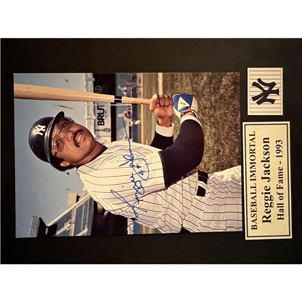 Reggie Jackson signed photo