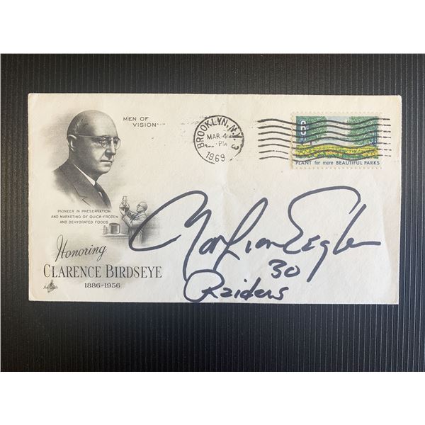 Mark van Eeghen signed first day cover