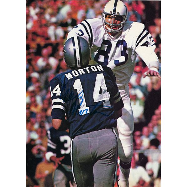 Craig Morton signed magazine photo