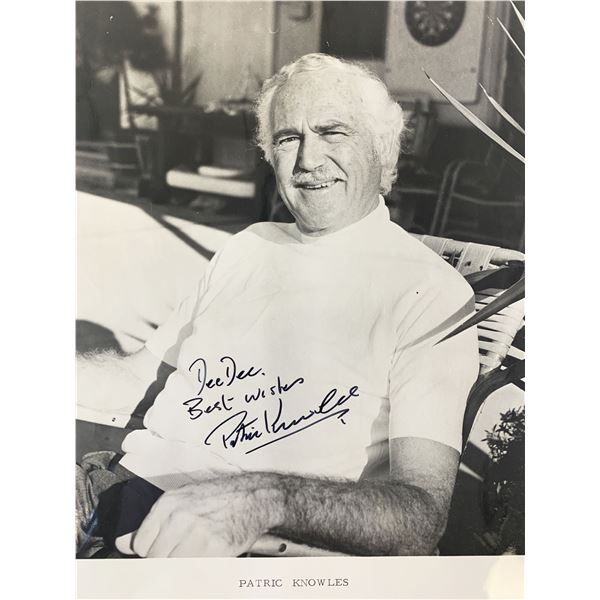 Patric Knowles signed photo