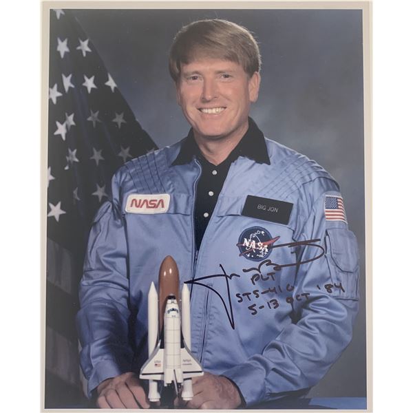 Astronaut Jon McBride signed photo