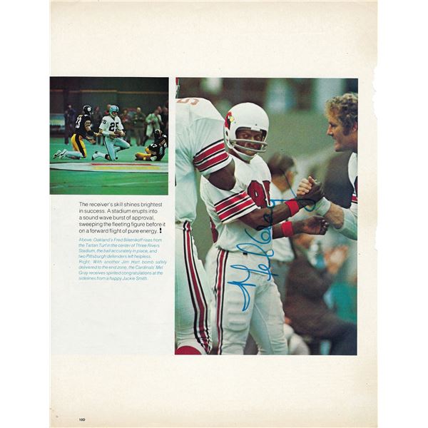 Mel Gray signed magazine photo