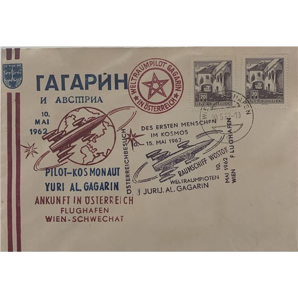 Cosmonaut Yuri Gagarin Rocket Mail Cover