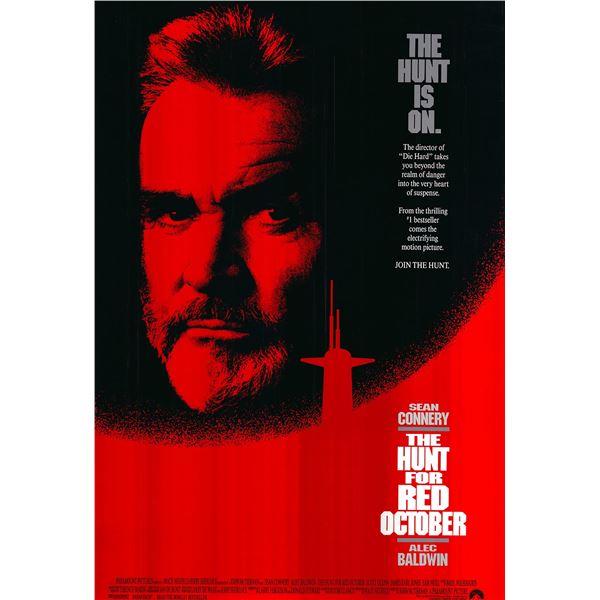 The Hunt for Red October original 1990 vintage one sheet movie poster
