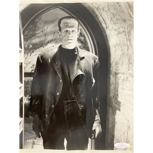 Boris Karloff Signed Photo- A.A.U. Authenticated