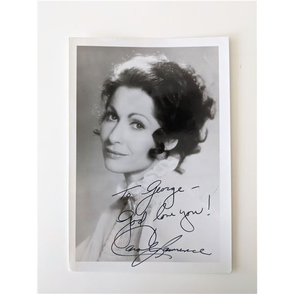Carol Lawrence signed photo