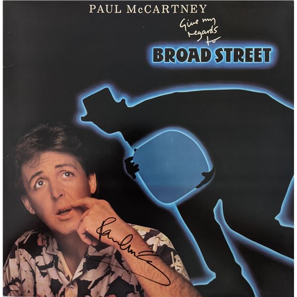 Paul McCartney Give My Regards To Broad Street Signed Album. GFA Authenticated